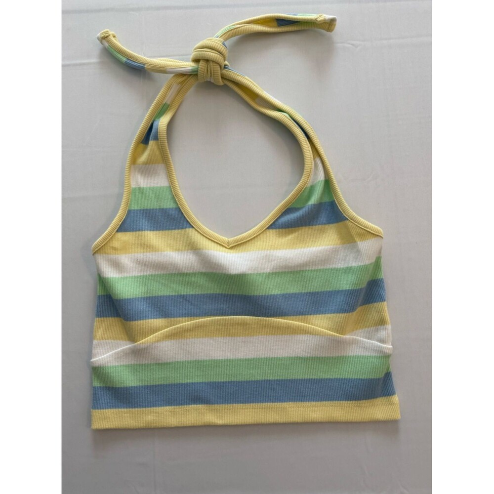 Wrangler Sunshine Eva Cropped Halter Tank | Size Medium